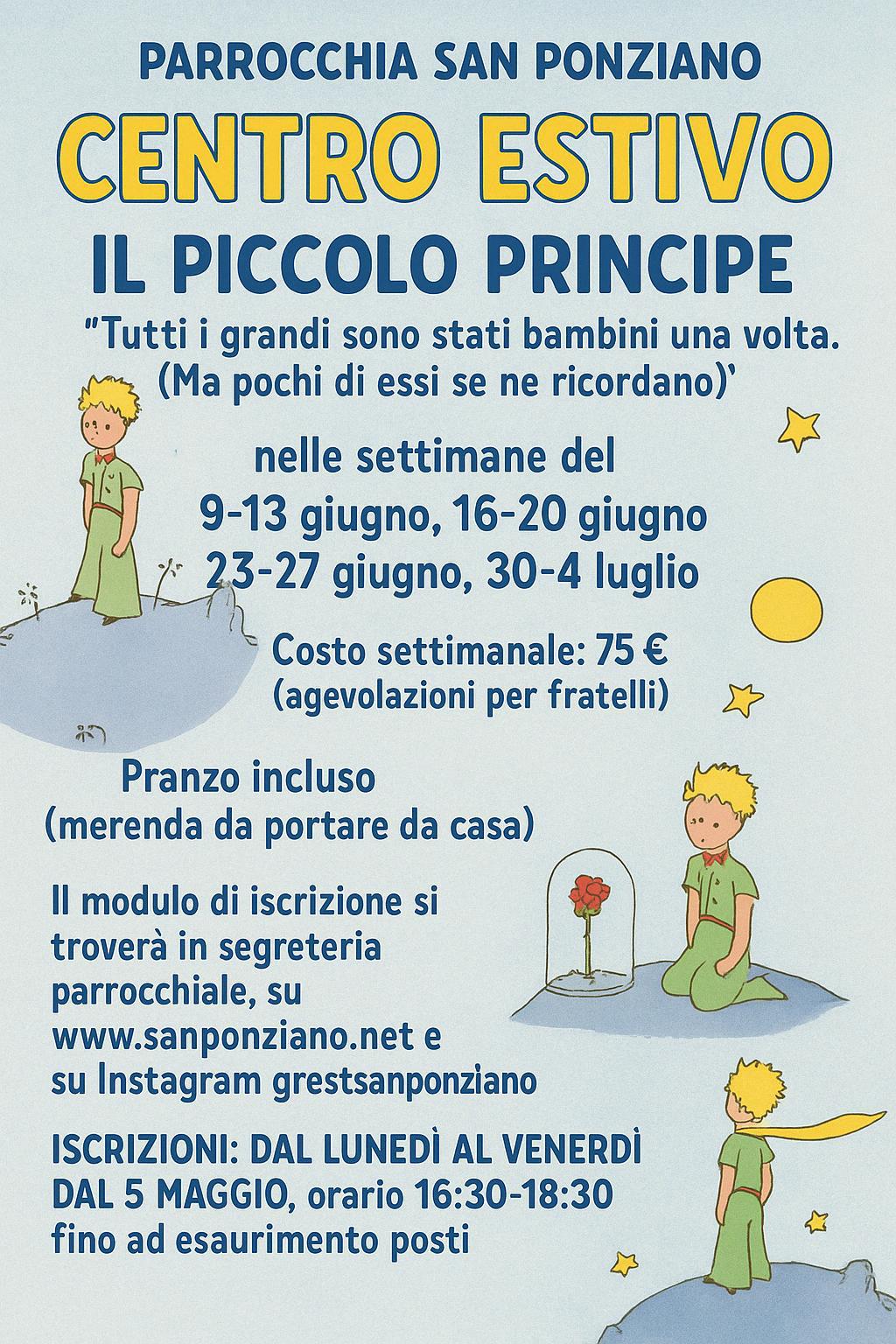 Locandina Centro Estivo 2025